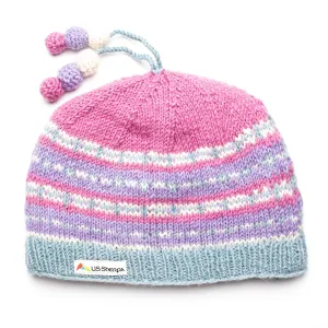 1-Blue/Pink 2022 Thame Pom Tassel Hat | 800 TPH by US Sherpa