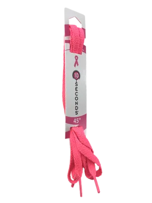 10 Seconds ® Athletic Flat Laces | Neon Pink