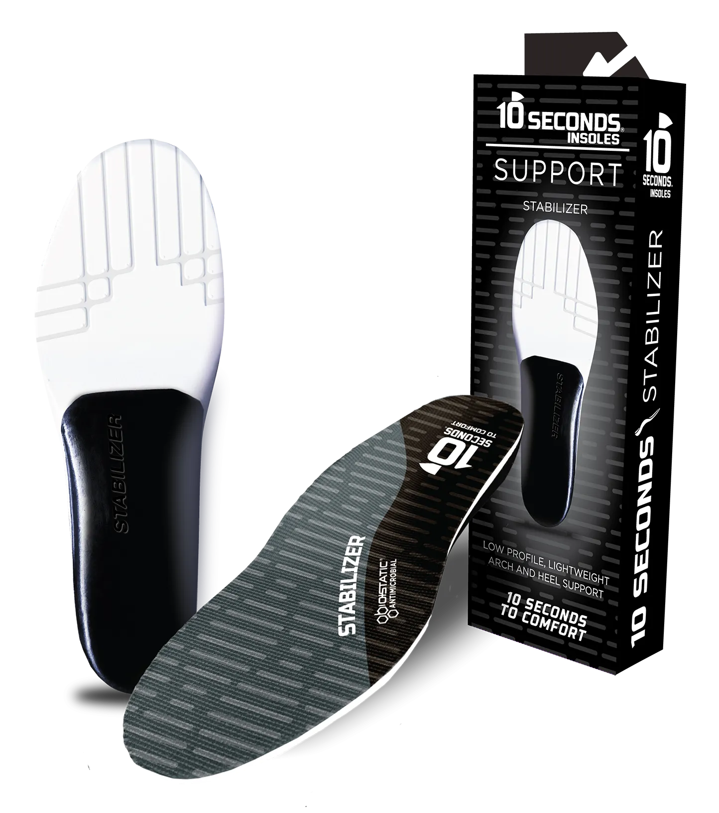 10 Seconds ® Multi-Sport Cushion Insoles   10 Seconds ® Cushion Insoles | Gel Heel Cups   10 Seconds ® Motion Control Performance Insoles   10 Seconds ® Stabilizer Insoles   10 Seconds ® Pressure Relief Insoles | Metatarsal Pads   10 Seconds ® Cushion Ins