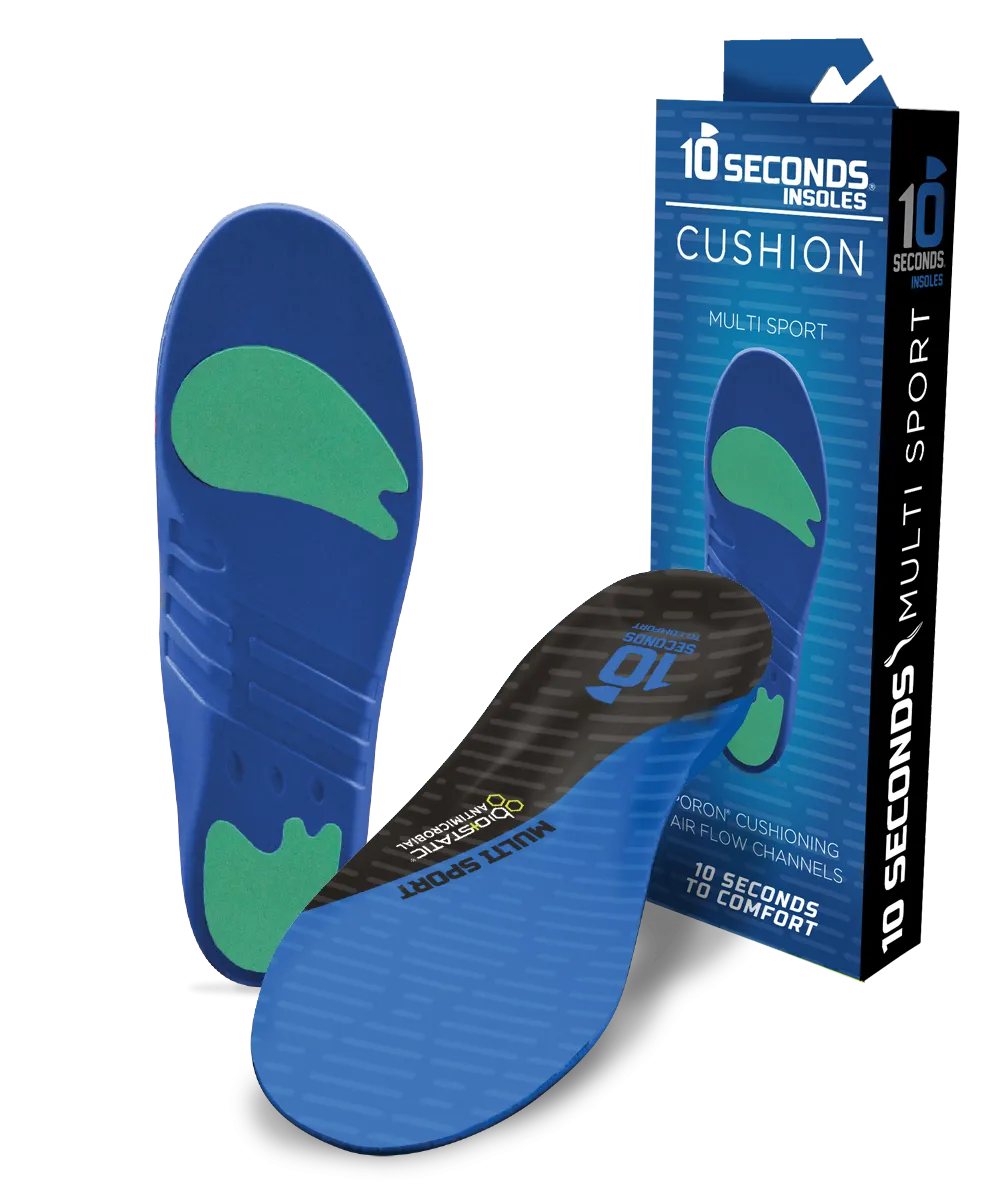 10 Seconds ® Multi-Sport Cushion Insoles   10 Seconds ® Cushion Insoles | Gel Heel Cups   10 Seconds ® Motion Control Performance Insoles   10 Seconds ® Stabilizer Insoles   10 Seconds ® Pressure Relief Insoles | Metatarsal Pads   10 Seconds ® Cushion Ins