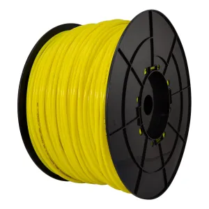 1/4" LLDPE Tube. 1000 FT or 300 M Roll. With Spool. Yellow Color. Certified by NSF.