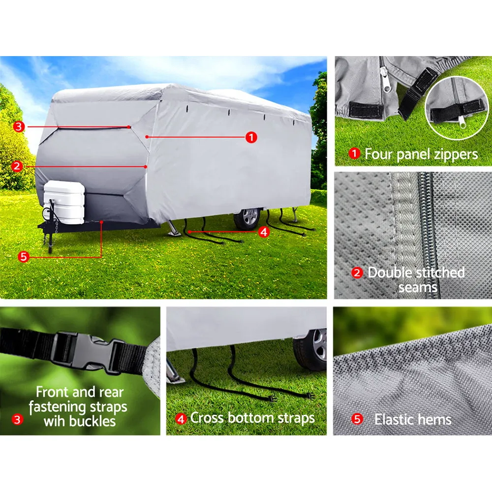 16-18ft Caravan Cover Campervan 4 Layer UV Water Resistant