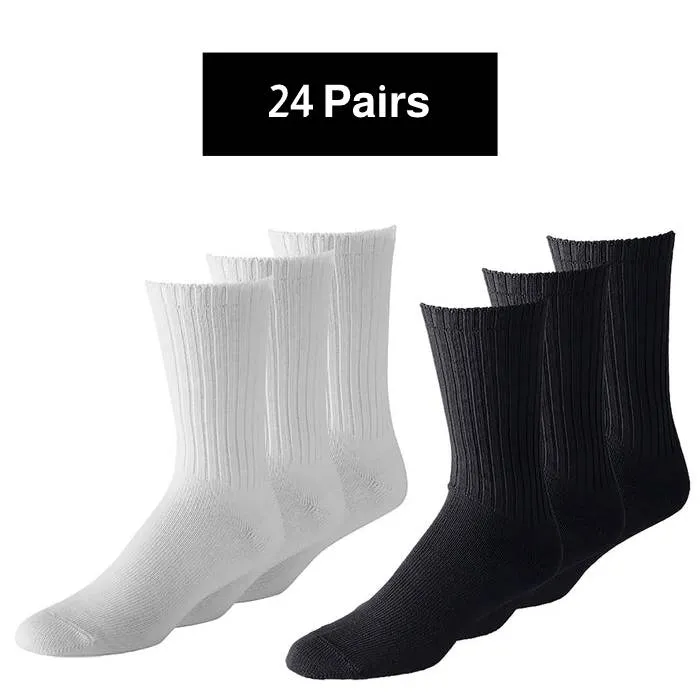 24 Pairs Crew Socks