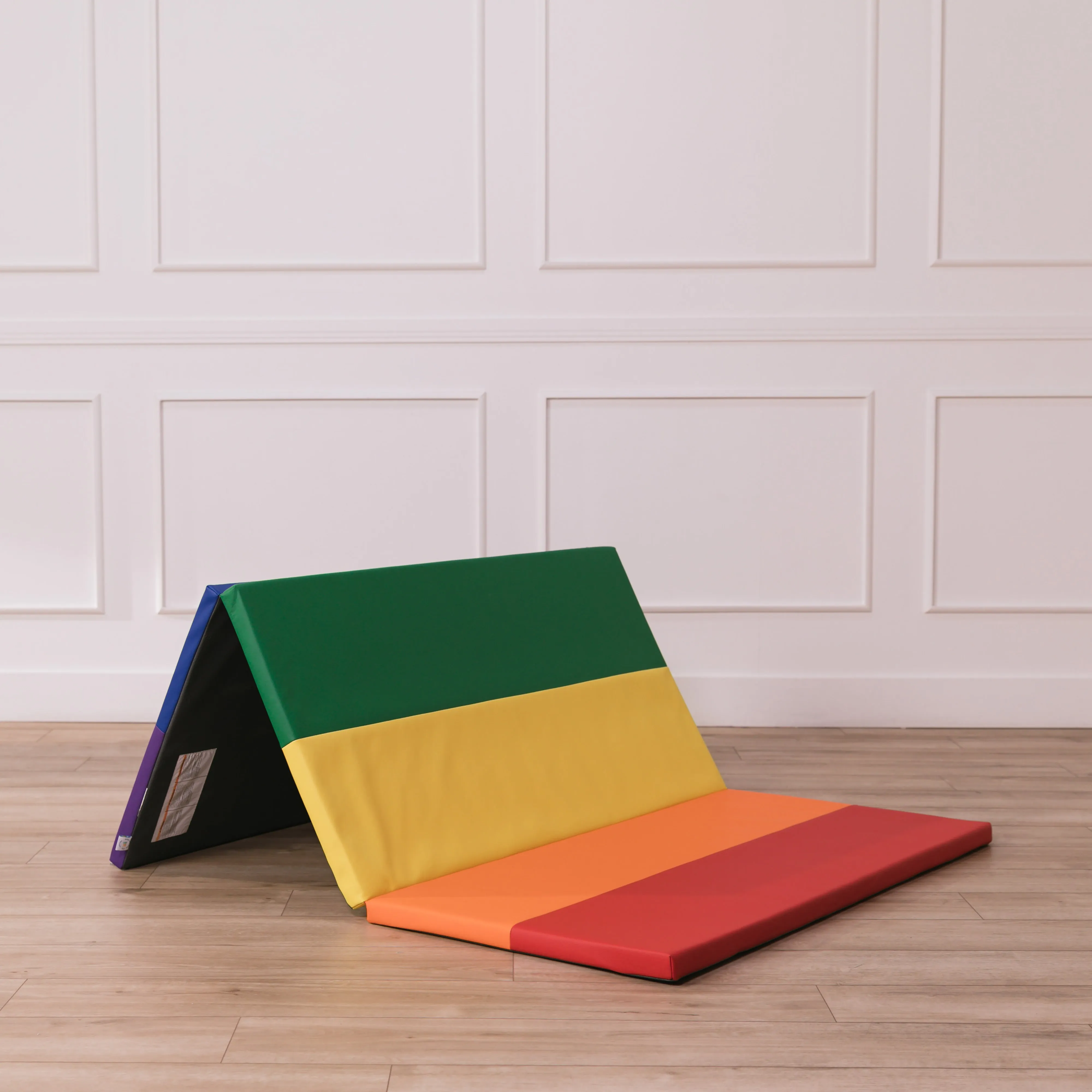 6-Section Rainbow Runway Activity Mat, Folding Playmat