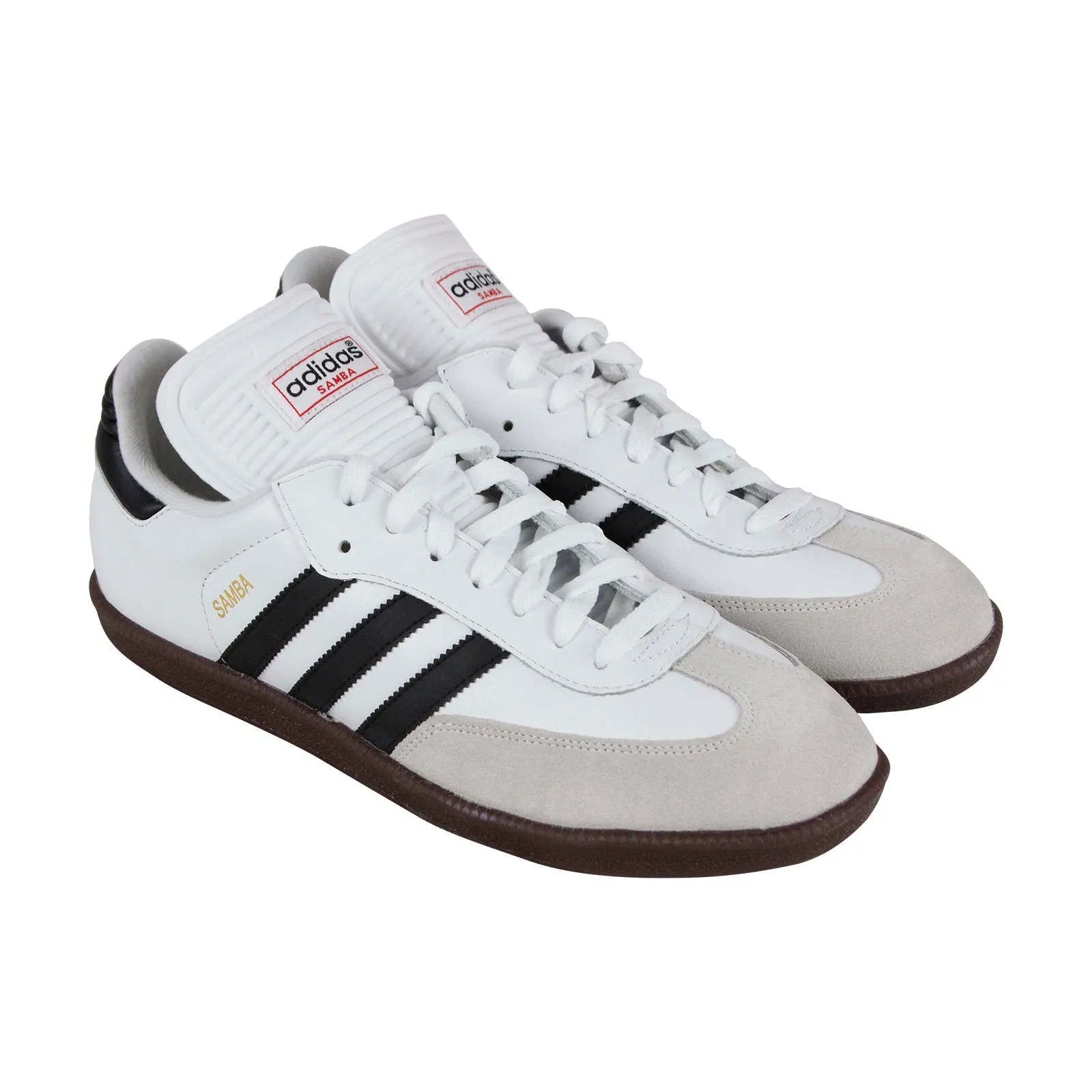 Adidas Samba Classic 772109 Mens White Suede Lace Up Lifestyle Sneakers Shoes