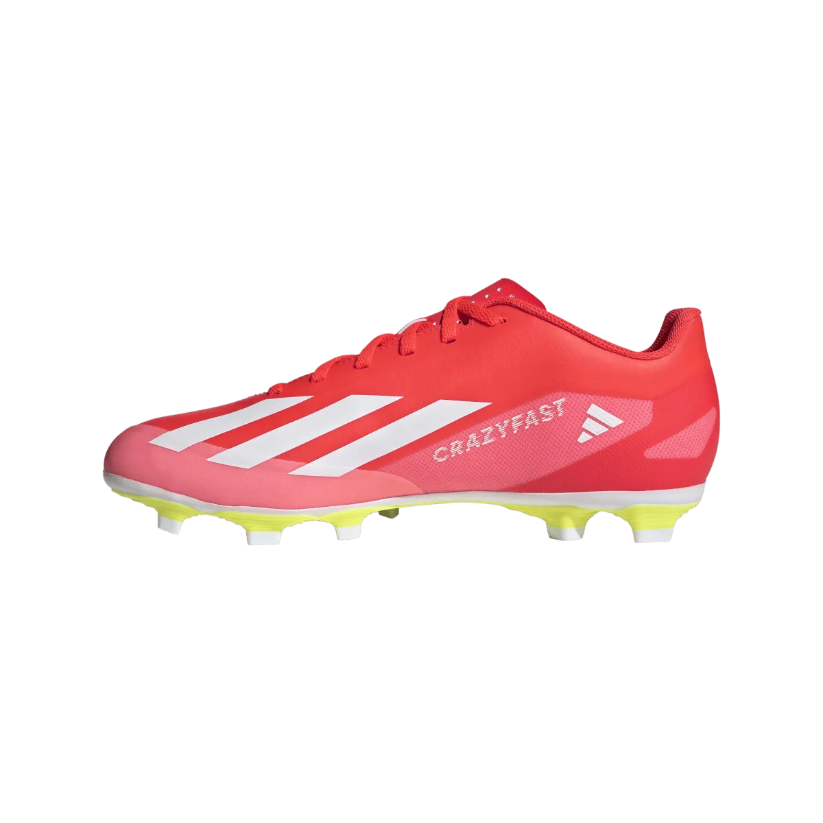 Adidas X Crazyfast Club Flexible Ground Adult Soccer Cleats IG0616 Solar Red/White