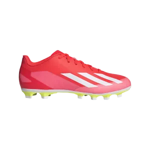 Adidas X Crazyfast Club Flexible Ground Adult Soccer Cleats IG0616 Solar Red/White