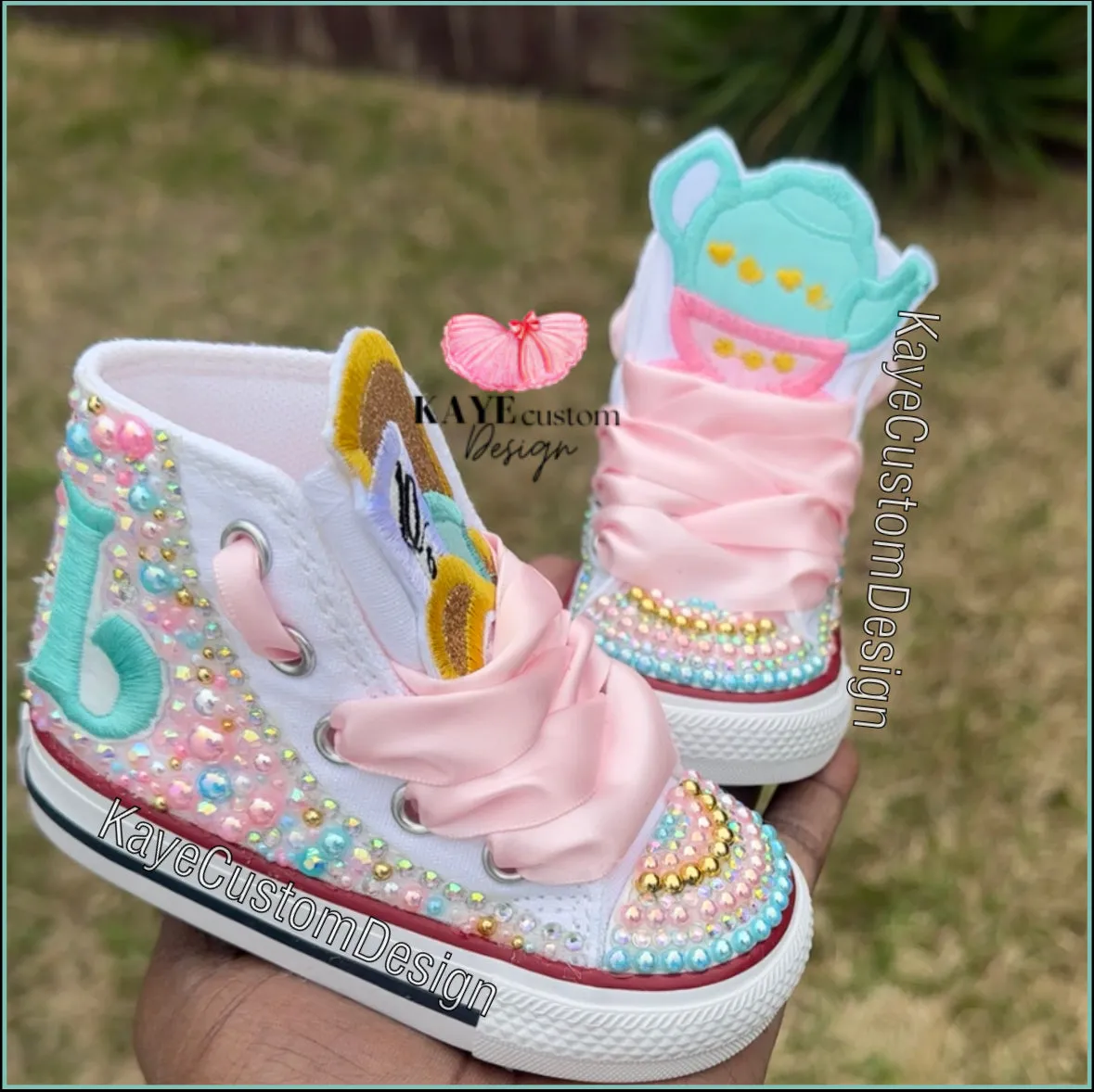 Alice in wonderland Shoes | Pink Bling Rhinestone Shoes | Onderland Birthday Shoes for girls Pink