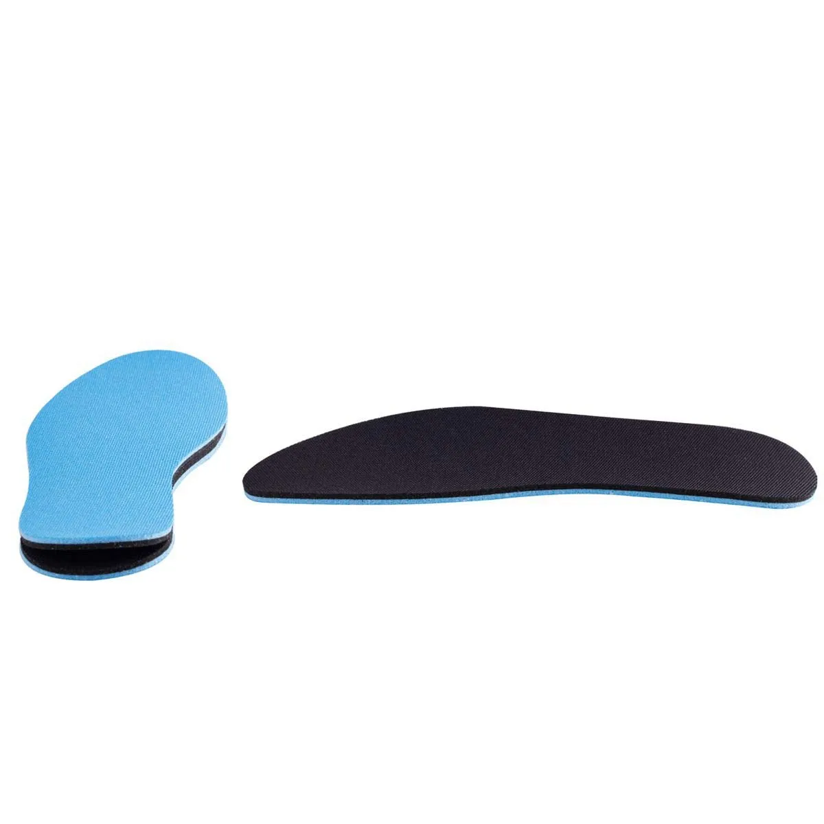 Amitataha 2 Pairs Breathable Insoles, Super-Soft, Sweat-Absorbent, Double-Colored and Double-Layered Shoe Inserts of Foam That Fit in Any Shoes (Blue/Black, 9.5-12 Women/8-9 Men) Blue/Black