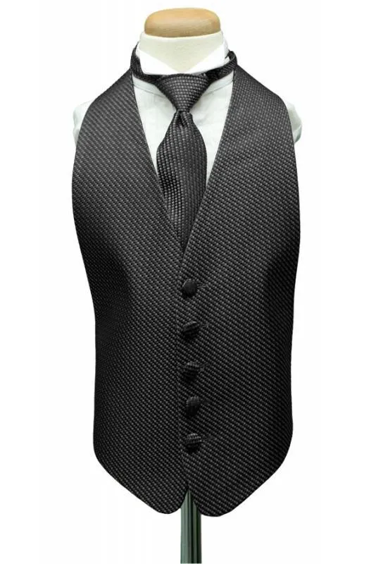 Asphalt Venetian Kids Tuxedo Vest