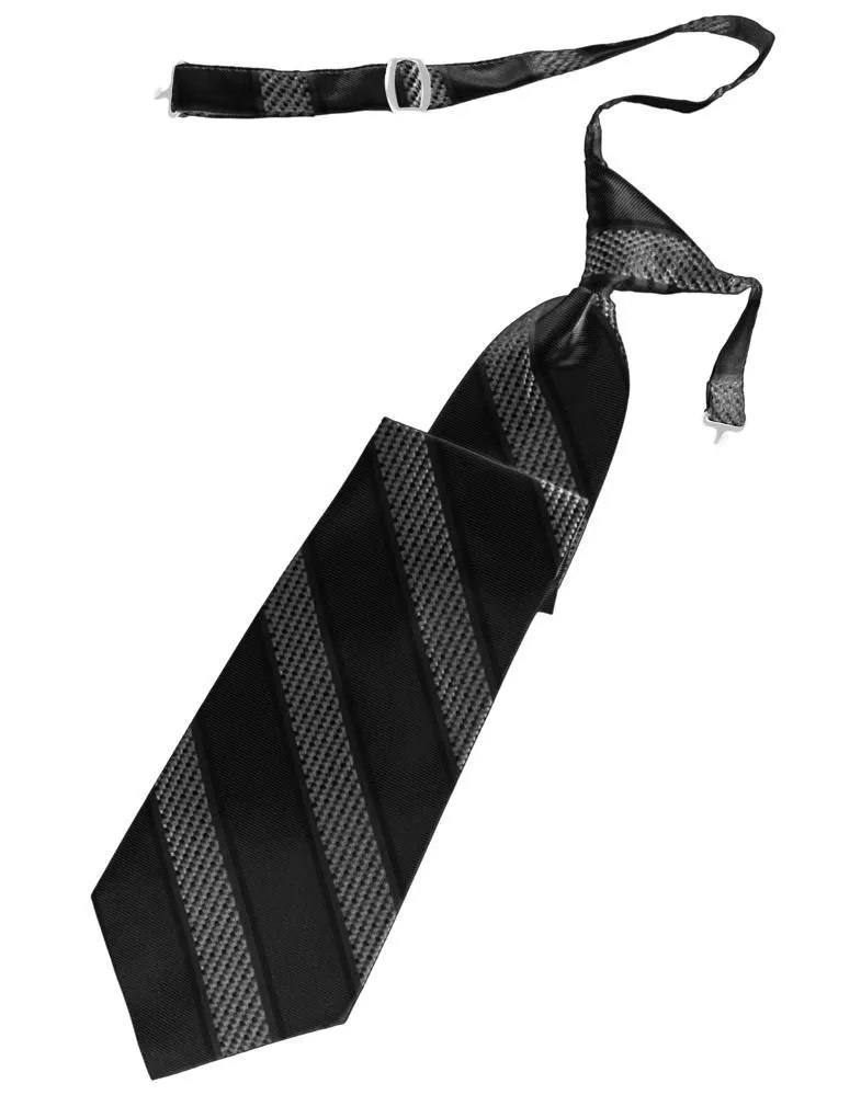 Asphalt Venetian Stripe Necktie