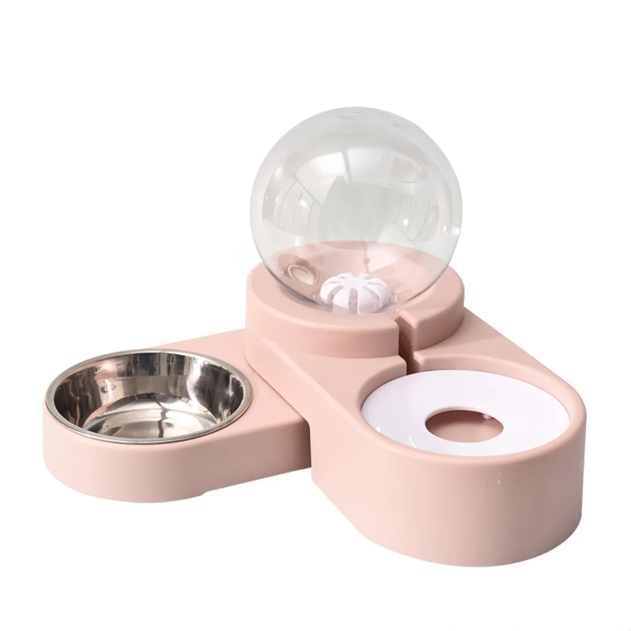 Auto-Refill Dual Pet Water Feeder Cat Bowls Dog Bowls