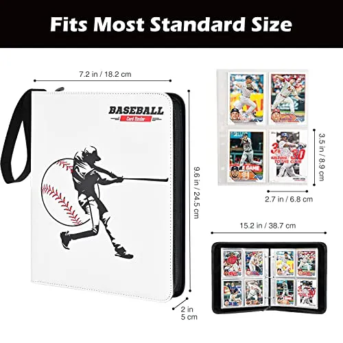 Baseball Trading Card Binder Fits 440-900 Cards | ProCase