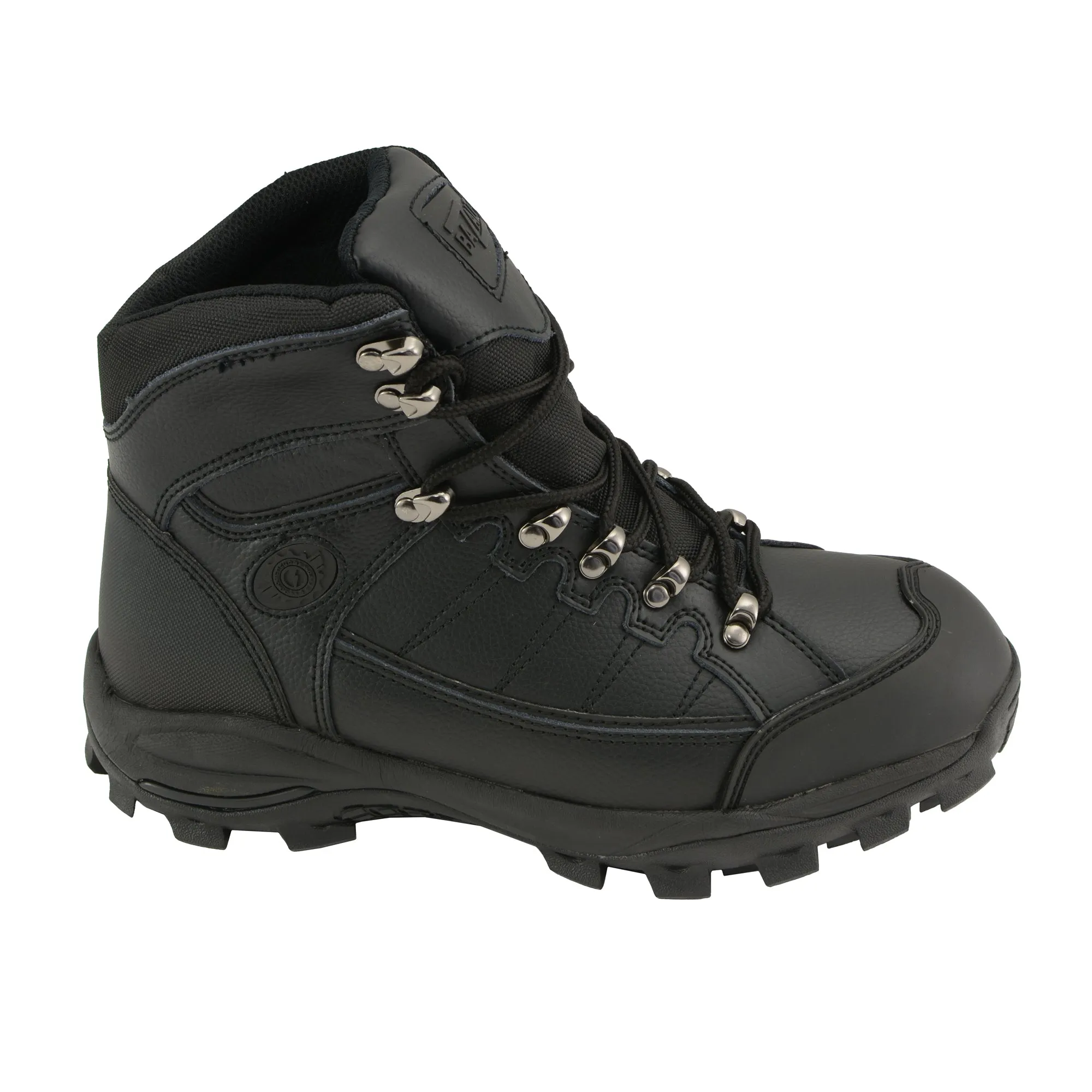 BAZALT-MBM9128-Men's Black Water & Frost Proof Leather Boots-BLK-7