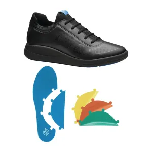 BB743-43 WearerTech Transform Trainer Black/Black with Modular Insole Size 43