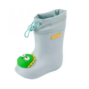 Blue 160Children's Cartoon Pvc Rubber Waterproof Rain Boots Fashion Classic Baby Water Shoes Rabbit Frog Dolls Boys Girls