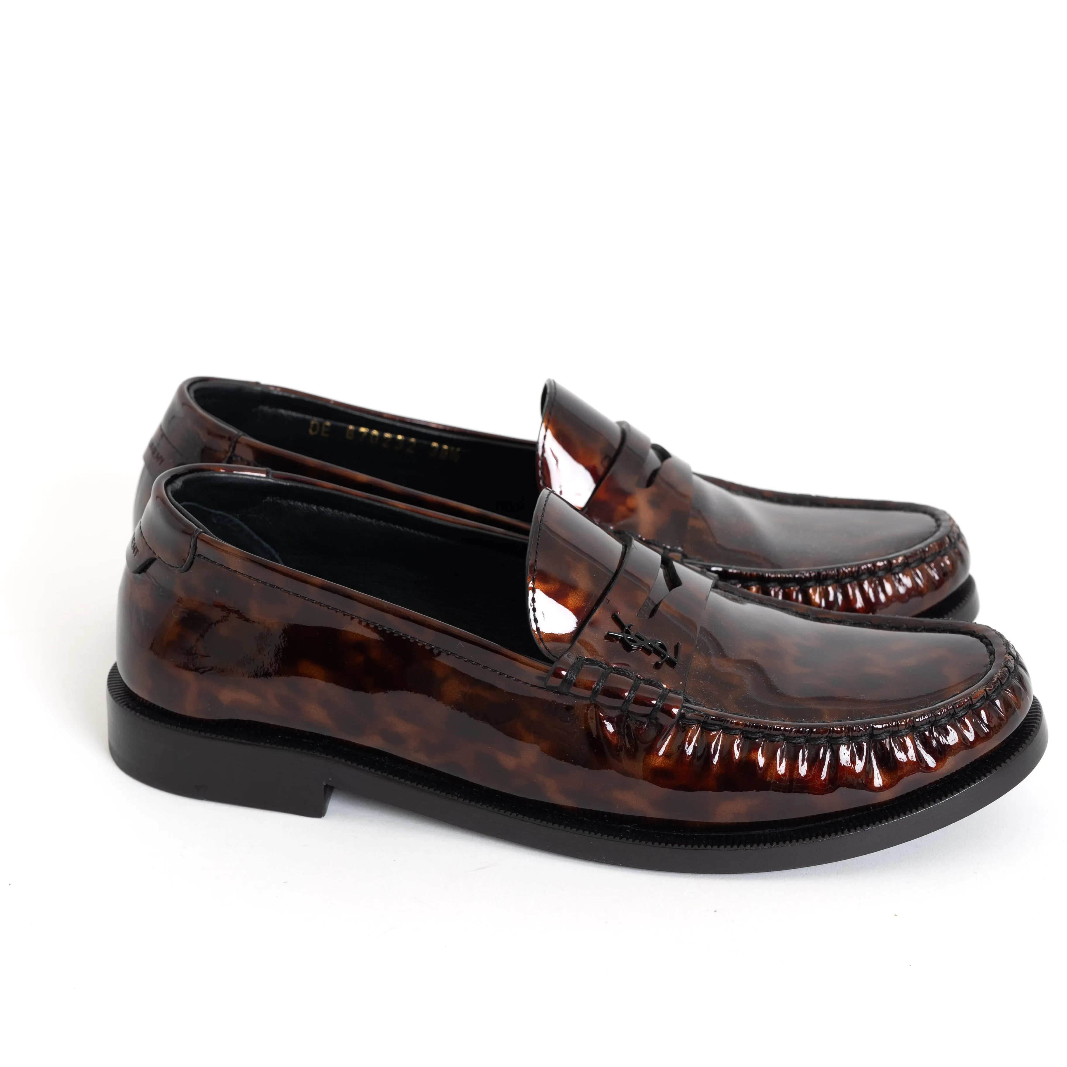 Brown Logo Loafers