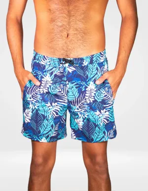 Caribbean Palms - Swim Shorts With Waterproof Pocket