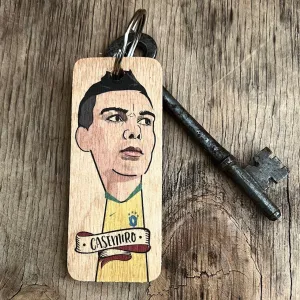 Casemiro Character Wooden Keyring - RWKR1