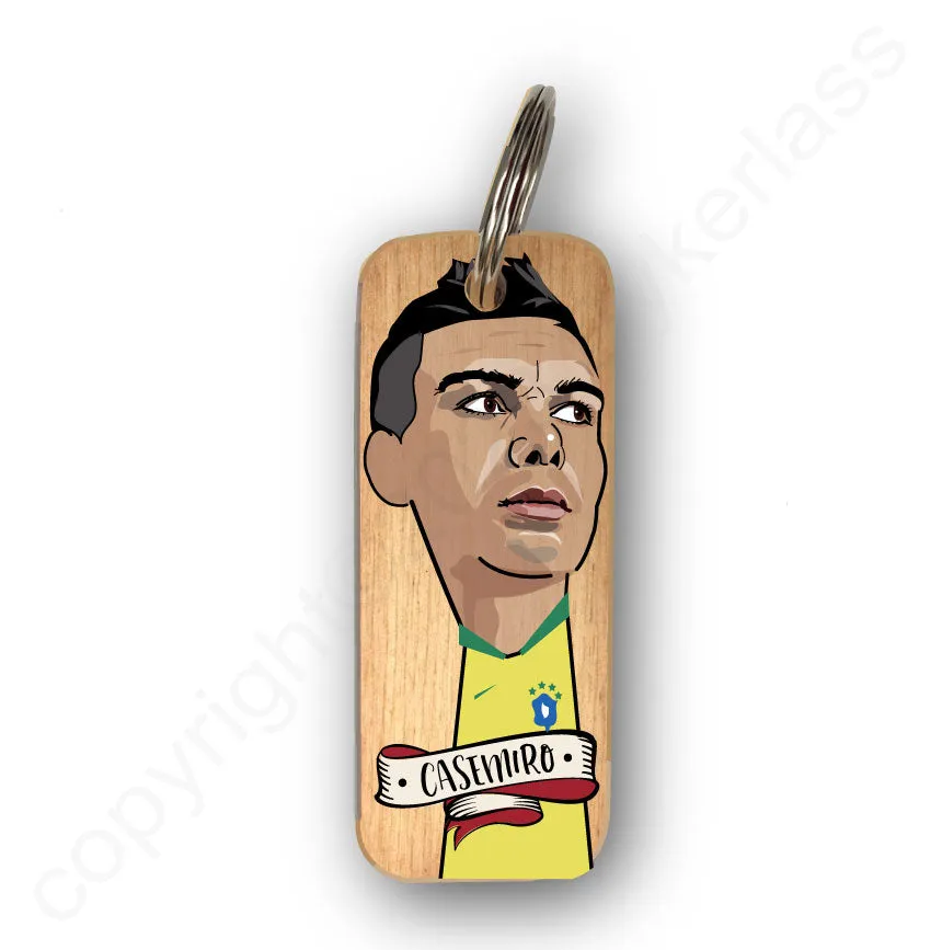 Casemiro Character Wooden Keyring - RWKR1