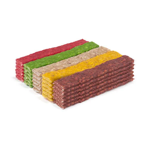 Cheeko | Dog Chew Treat | Munchie Rawhide Flat Strip | Assorted Colours - Single