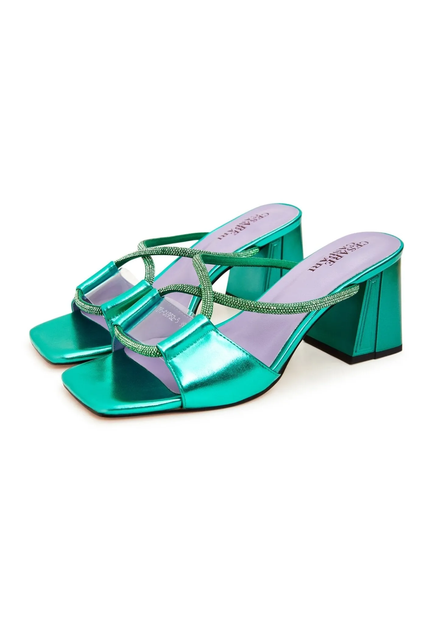 Chic Backless Heels Rosalia - Green