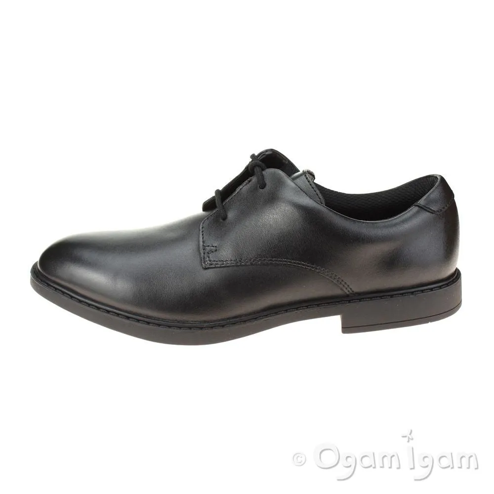 Clarks Scala Loop Boys Black School Shoe