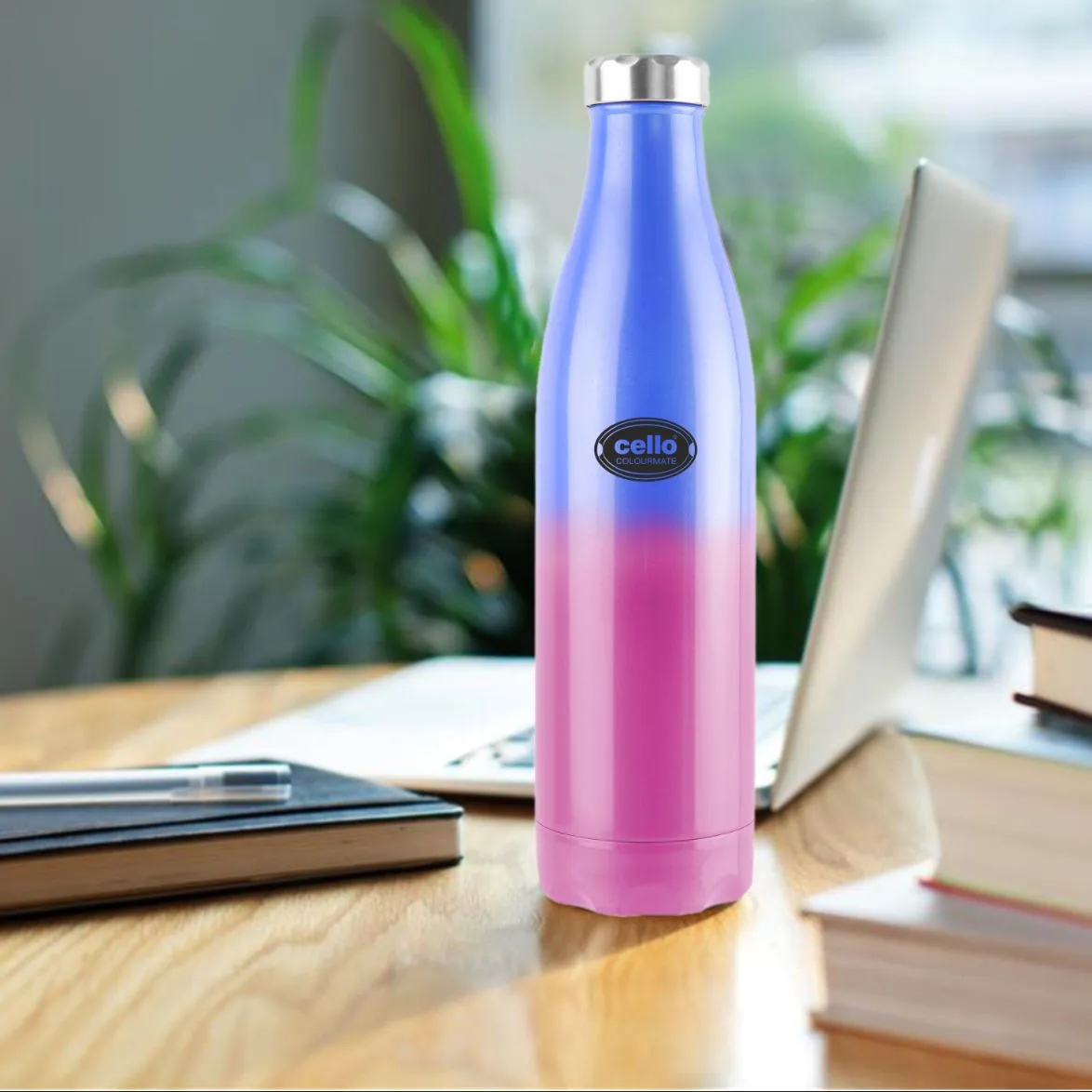 Colourmate Flask, Vacusteel Water Bottle, 800ml