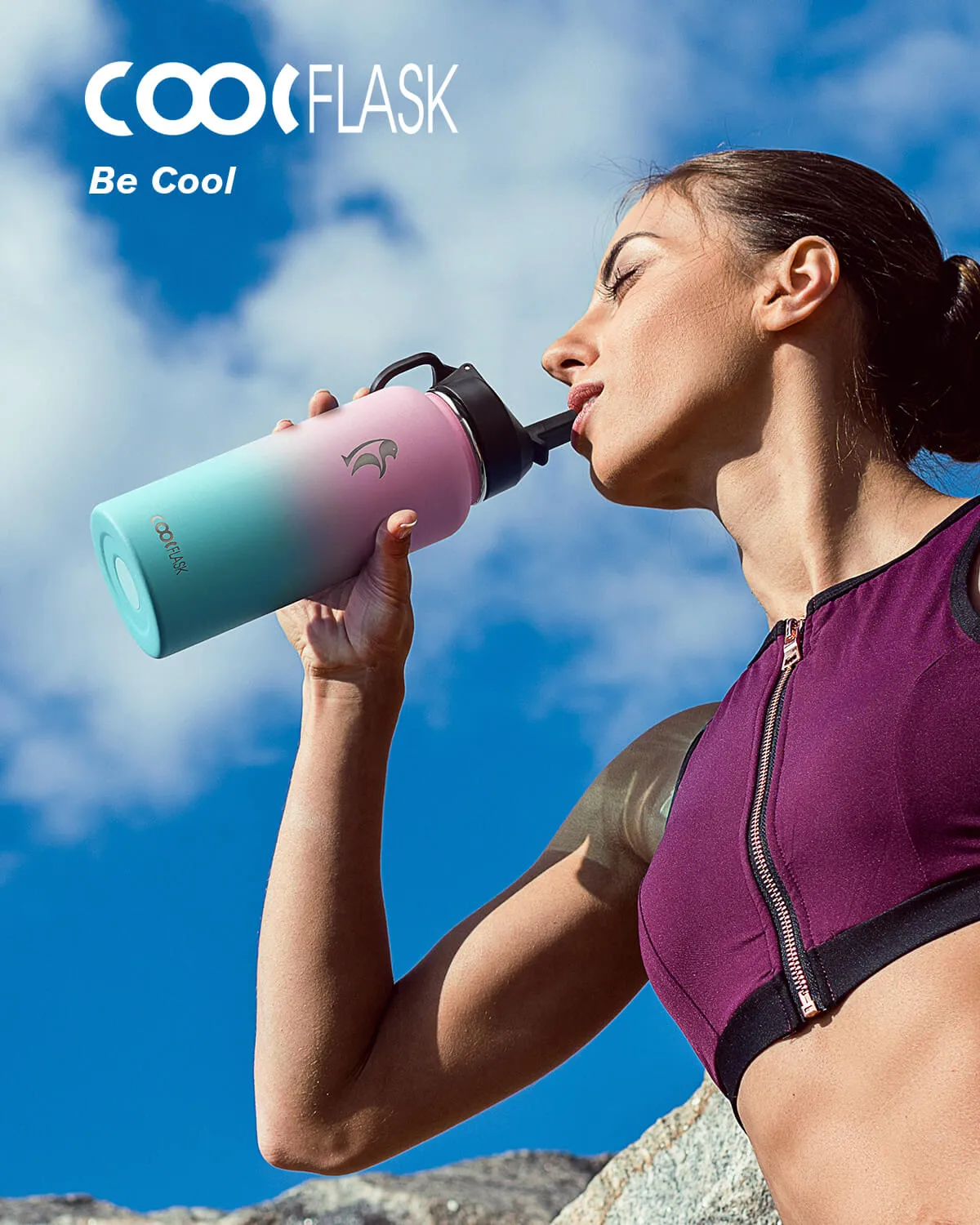 Coolflask 32 oz Water Bottle