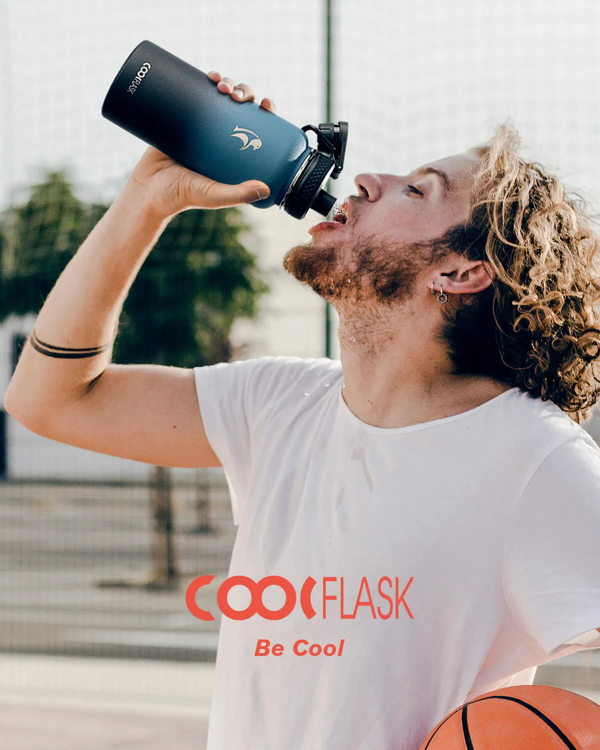 Coolflask 32 oz Water Bottle