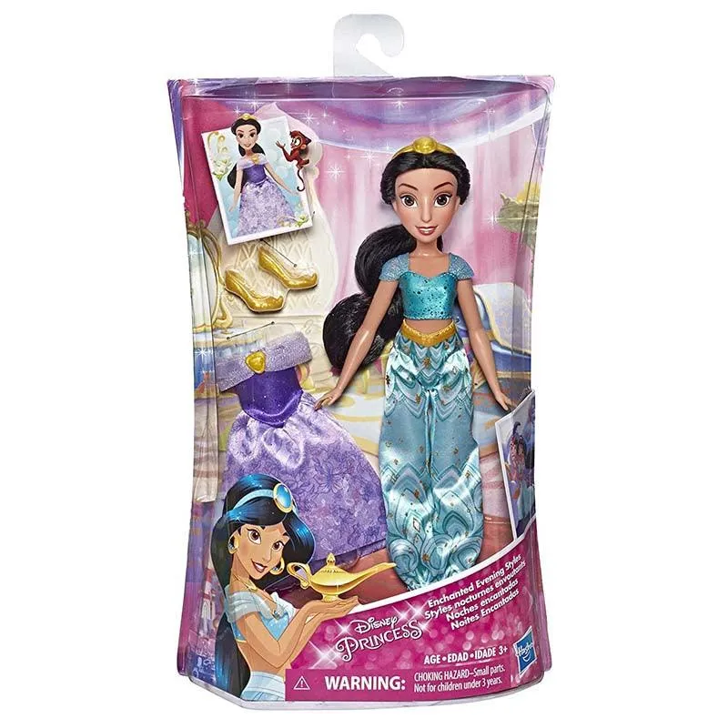 Disney Enchanted Evening Styles, Jasmine Doll with 2 Outfits