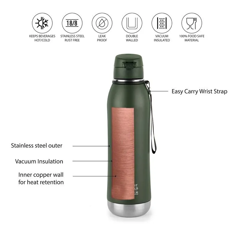 Duro Ace Flask, Vacusteel Water Bottle 600ml