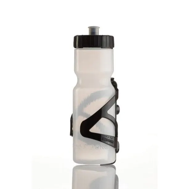 Easy-Squeeze Bike Water Bottle with Cage, 22 oz