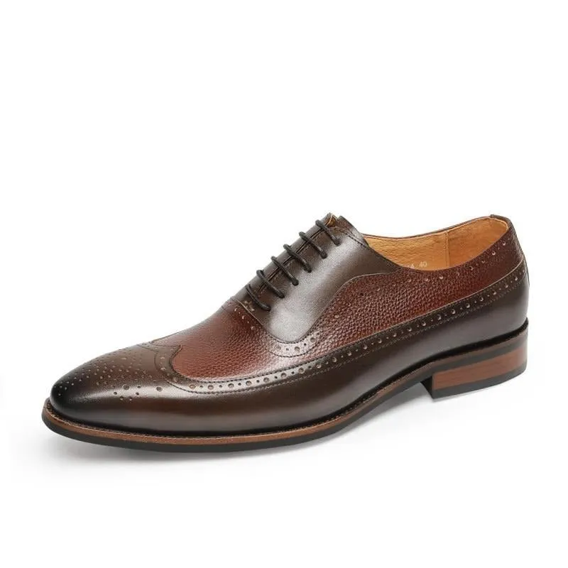 ExoticaLuxe Pointed Lace Up Brogues