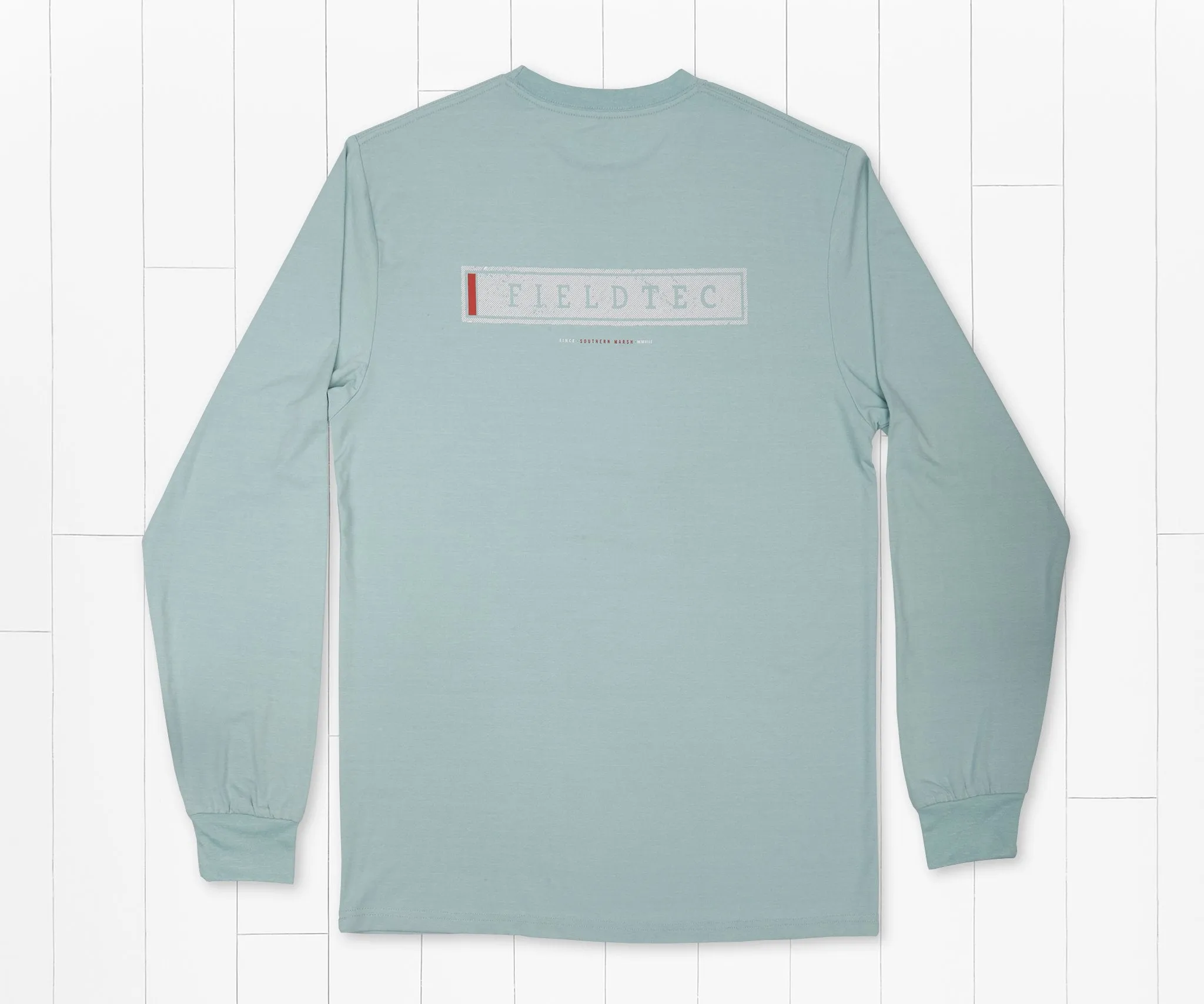 FieldTec™ Heathered Performance Tee - Lines - Long Sleeve