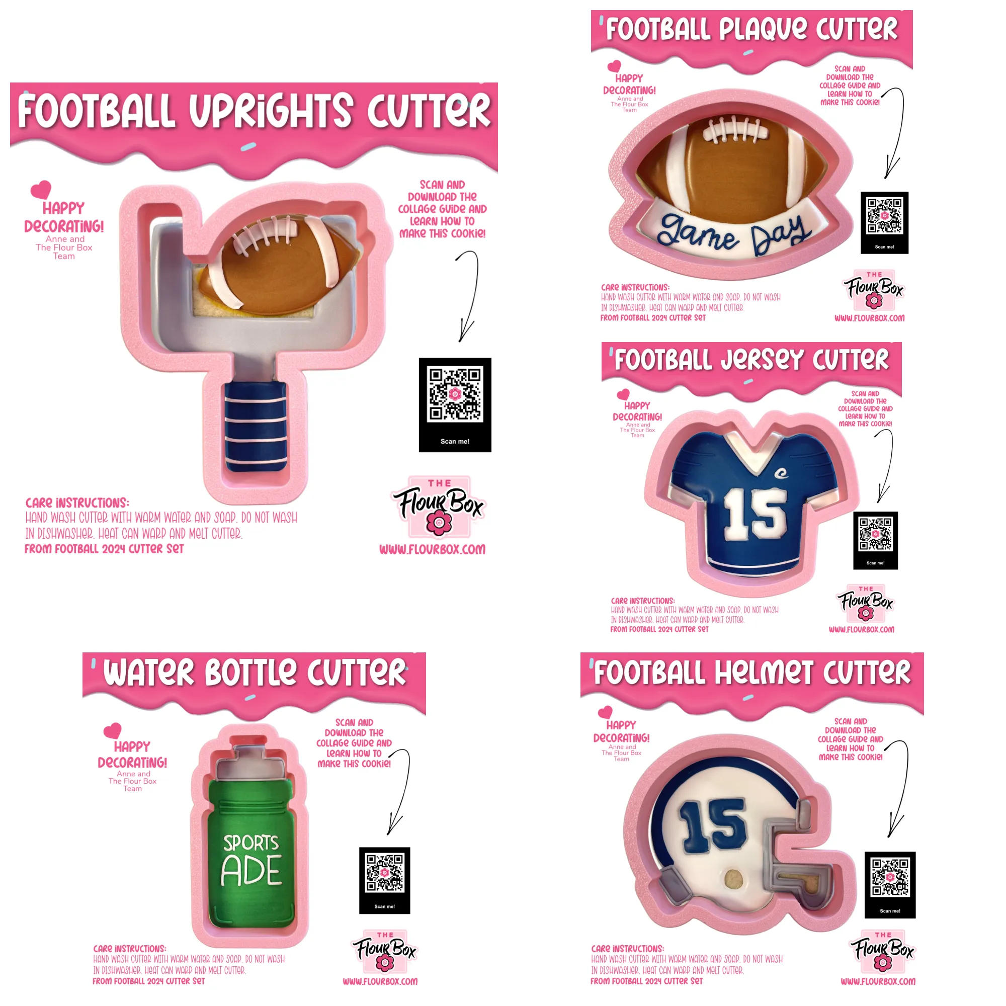 Football Cookie Cutter Bundle