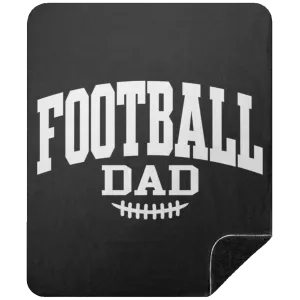 Football Dad BSHM Premium Black Sherpa Blanket 50x60