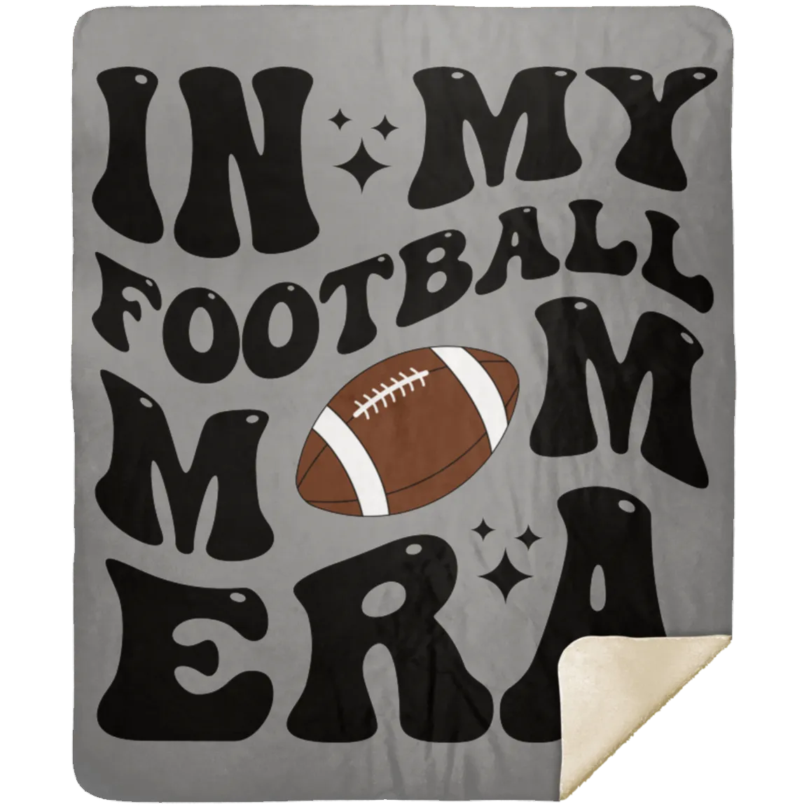 Football Mom MSHM Premium Sherpa Blanket 50x60