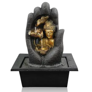 Hand Buddha Water Feature Indoor With LED