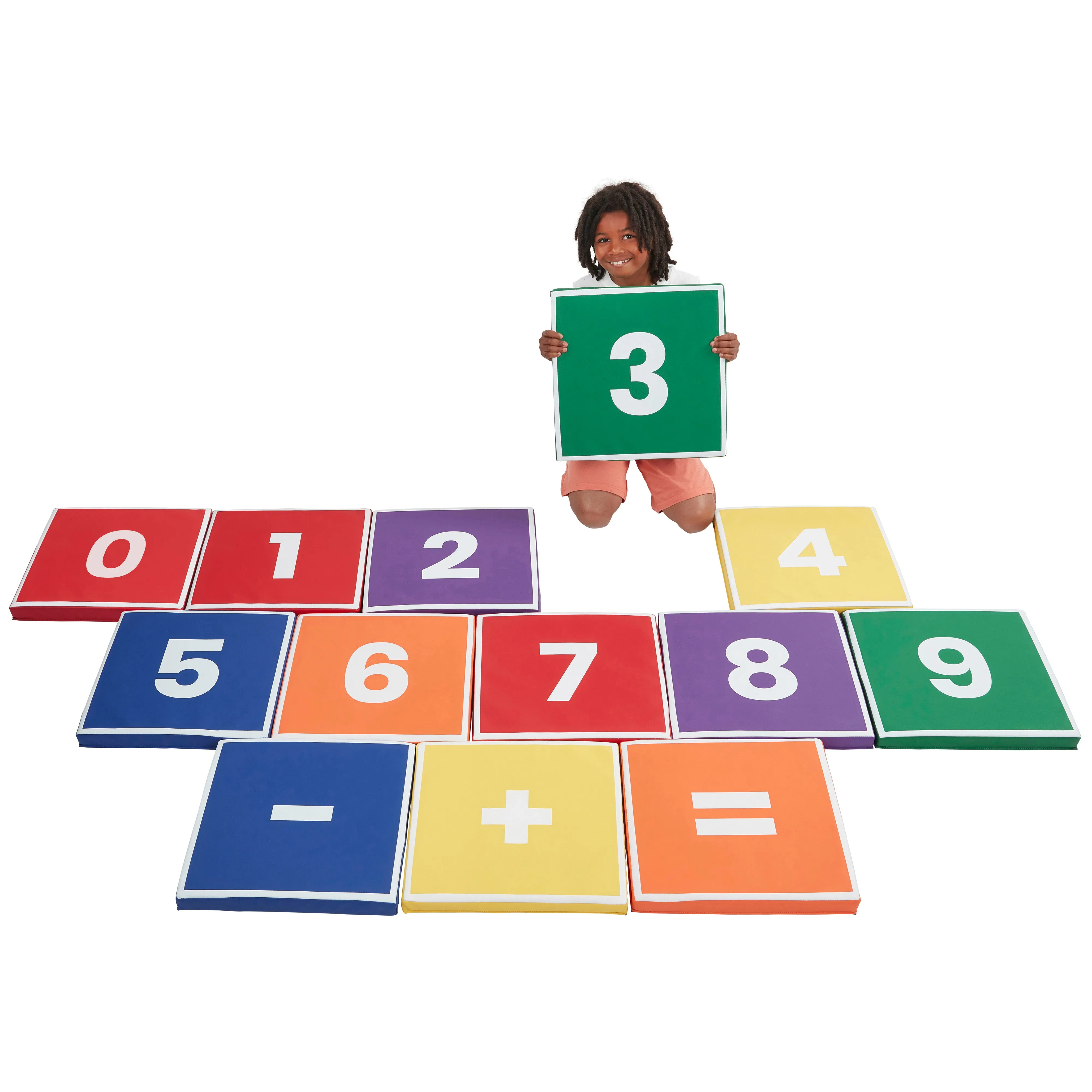 Hop to It Math Mats, Flexible Seating, 13-Piece