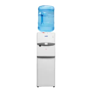 Hot Cold and Room Temp Water Dispenser Cooler Top Load, Tri Temp, White, Lago