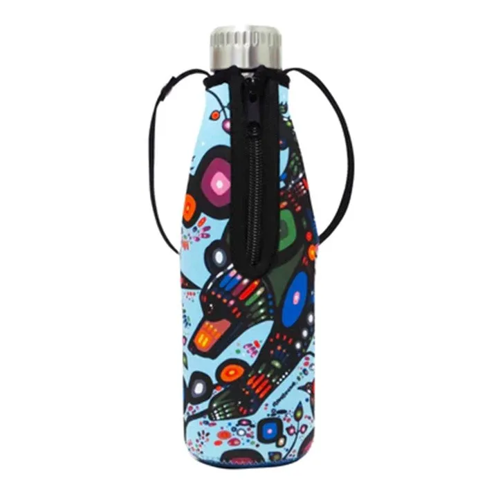 Indigenous Artist Collection: John Rombough Bear Water Bottle and Sleeve