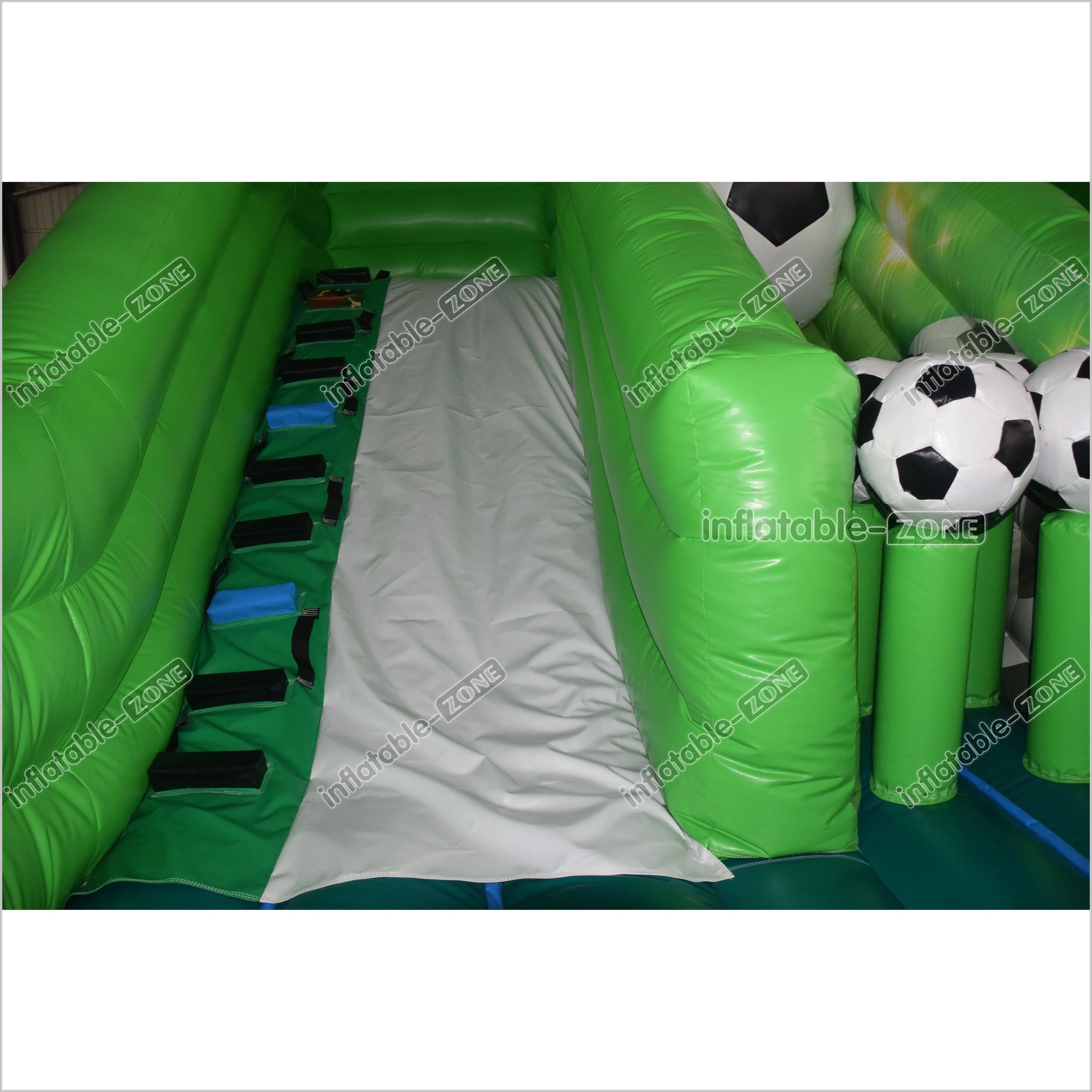 Inflatable Football Slide Children Sports Theme Bouncy Castle Inflatable Giant Slide Bounce Jumper