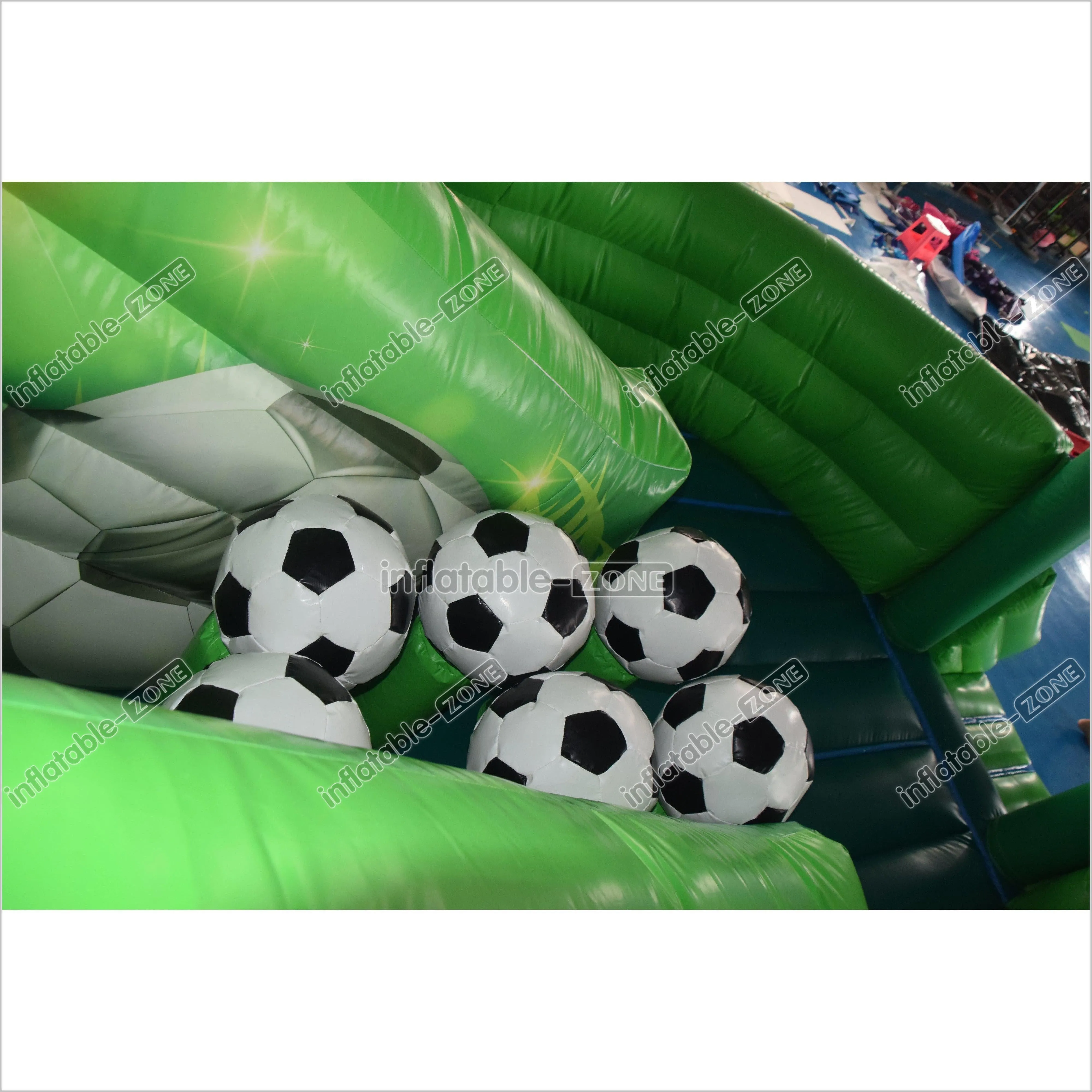 Inflatable Football Slide Children Sports Theme Bouncy Castle Inflatable Giant Slide Bounce Jumper