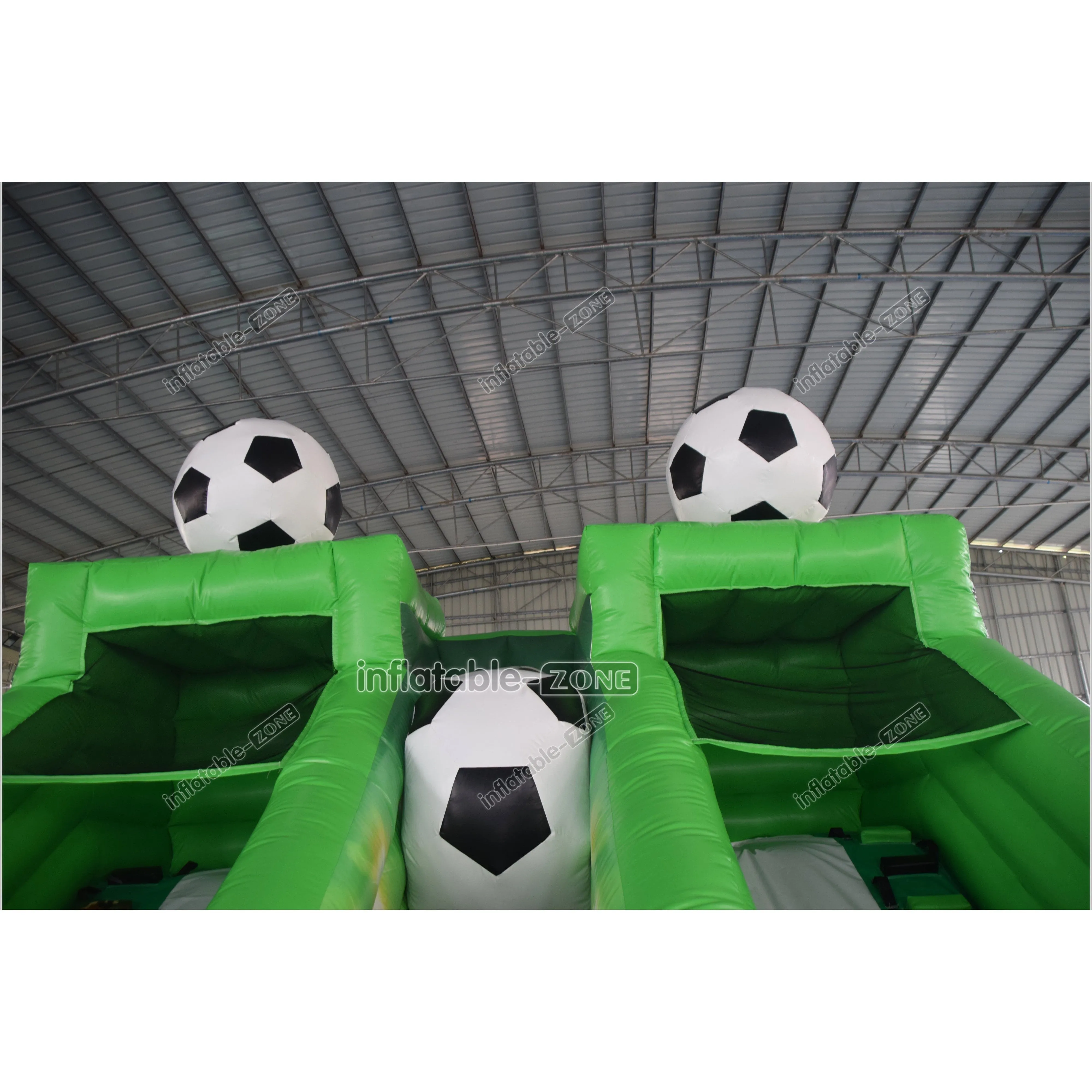 Inflatable Football Slide Children Sports Theme Bouncy Castle Inflatable Giant Slide Bounce Jumper