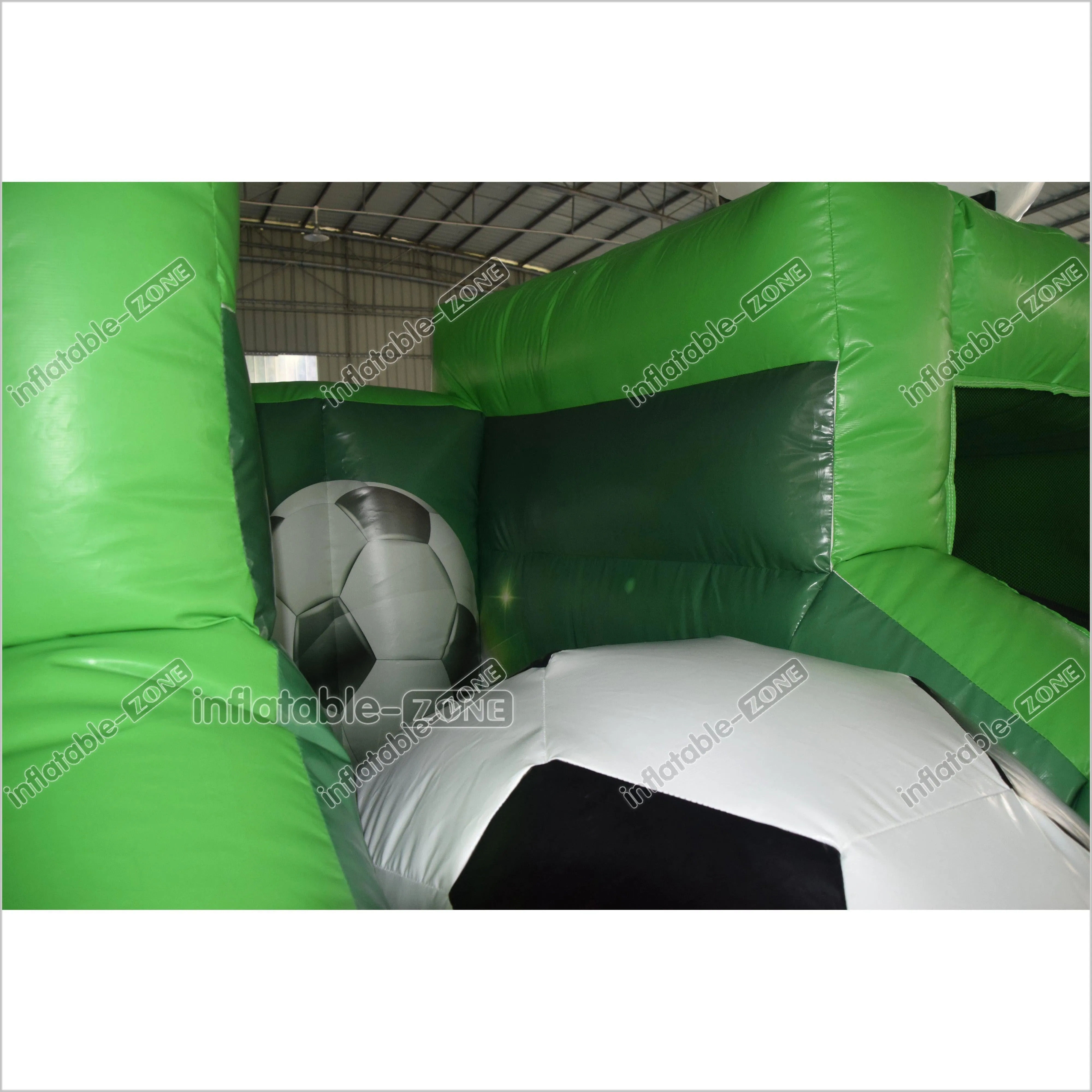 Inflatable Football Slide Children Sports Theme Bouncy Castle Inflatable Giant Slide Bounce Jumper