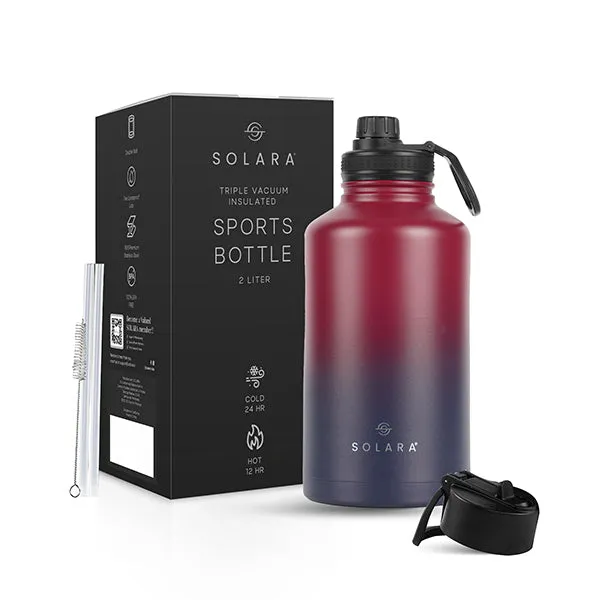 Insulated Water Bottle (2 Caps)