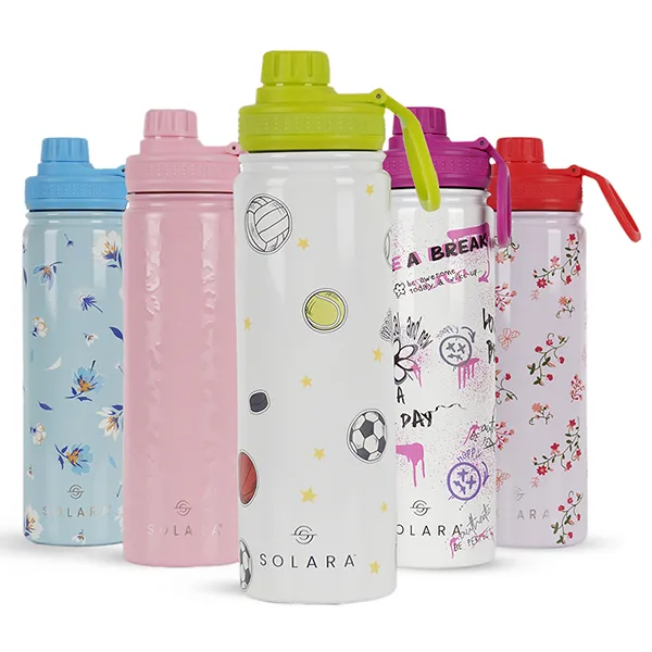 Insulated Water Bottle (2 Caps)