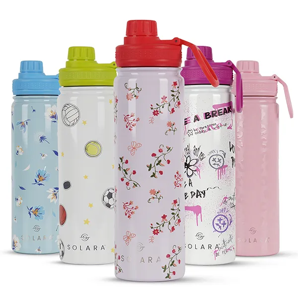 Insulated Water Bottle (2 Caps)