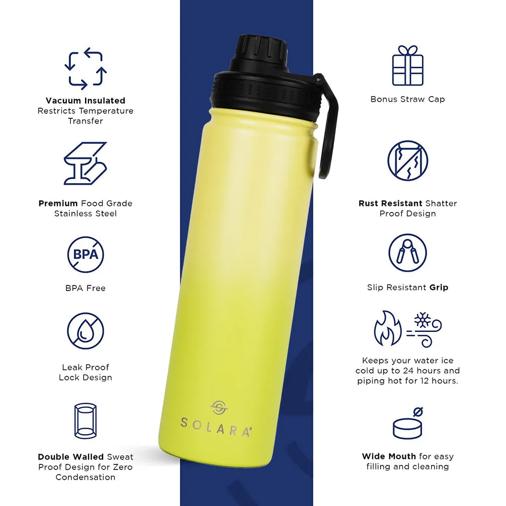 Insulated Water Bottle (2 Caps)